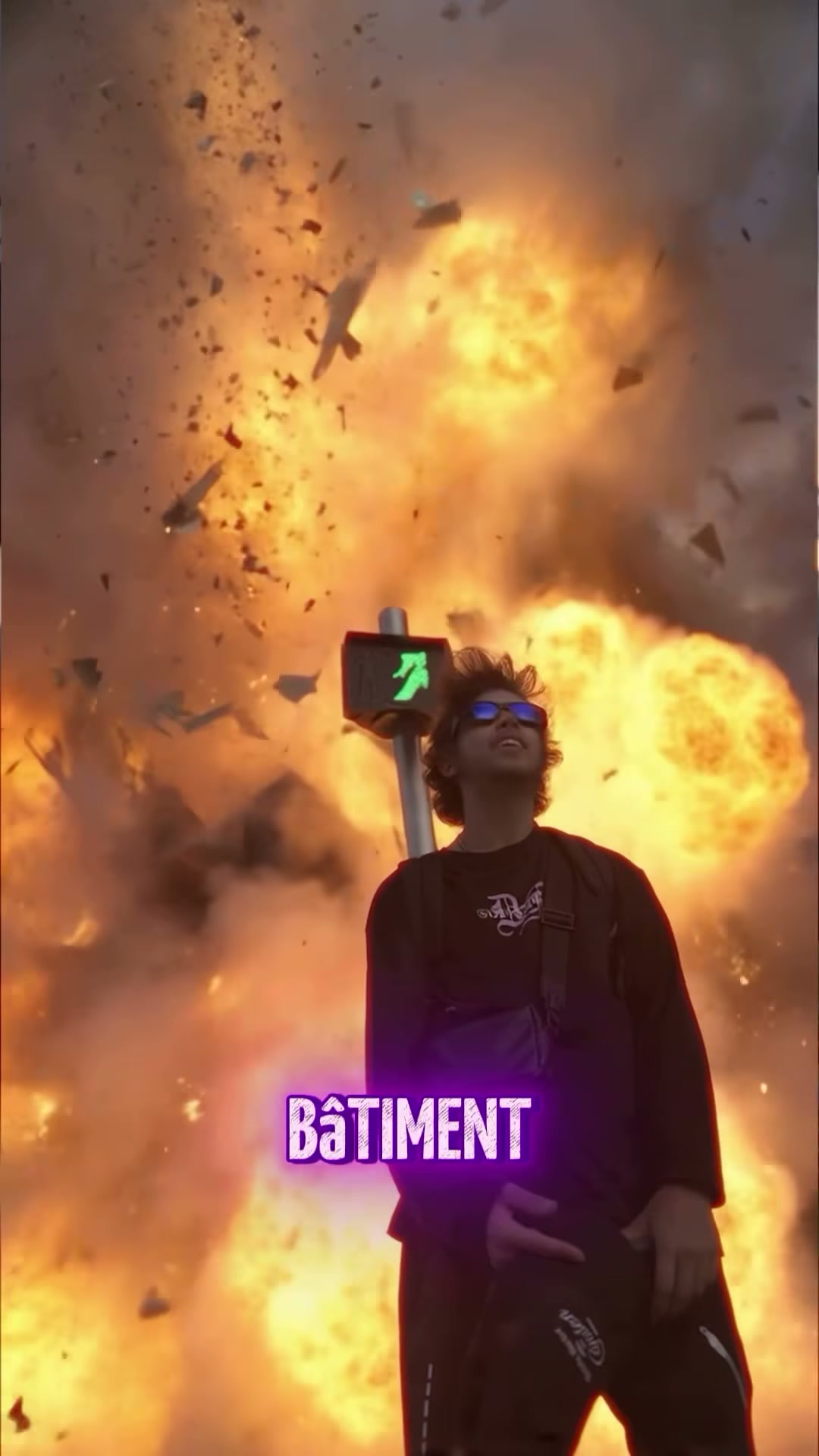 Décomposition d’une explosion de bâtiment