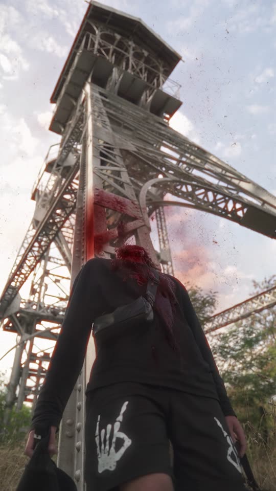 Effet head explosion au ralenti, démonstration VFX